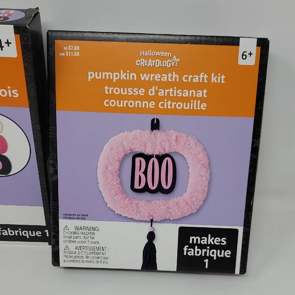 Stackable Table Wood Décor CRAFT Kit - BOO Wreath BUNDLE LOT